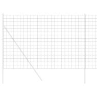 Европейска ограда Сив 1.6 x 10 m Желязо с PVC покритие