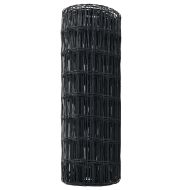 Европейска ограда Сив 0.4 x 50 м Желязо с PVC покритие