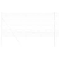 Европейска ограда Сребрист 1 x 10 m Горещо поцинкована желязо