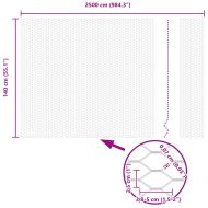 Шестоъгълна ограда Зелен 1,4 x 25 m ПВЦ