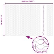Шестоъгълна ограда Зелен 1.4 x 50 m Стомана