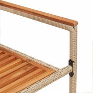 Струпваеми градински столове 2 pcs Кафяв и бежов