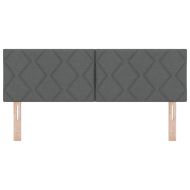 Облегалка за глава с таблото Тъмен сив 144 см Изкуствена