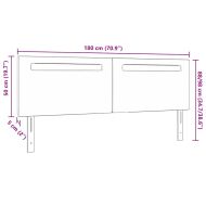 LED глава Черно 180 cm Изкуствена