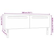 LED глава Бяло 200 cm Изкуствена