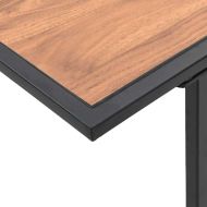 Градинска маса Кафяво 100 x 55 x 70 см Стомана и DPC