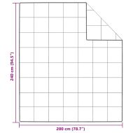 Зимен юрган Бяло 200 x 240 cm Перо