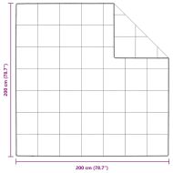 Летен юрган Бяло 200 x 200 cm Перо