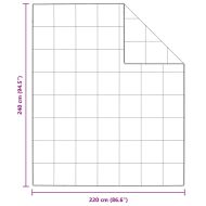 Летен юрган Бяло 240 x 220 cm Перо