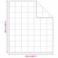 Летен юрган Бяло 260 х 220 см Перо