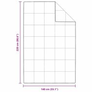 Зимен юрган Бяло 140 x 220 cm Перо