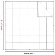2-в-1 Дюшека Бяло 200 x 200 cm Перо
