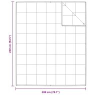 2-в-1 Дюшека Бяло 240 x 200 cm Перо