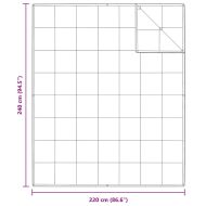 2-в-1 Дюшека Бяло 240 x 220 cm Перо