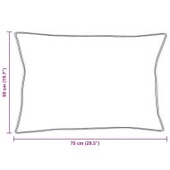 Възглавница с възглавница 2 pcs Бяло 50 x 75 cm Памук