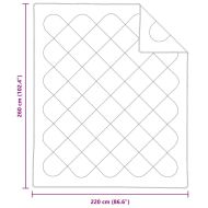 Одеяла и юргани Бял 260 х 220 см Микрофибър