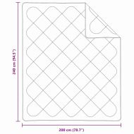 Юргани и покривала Бяло 240 x 200 cm Микрофибър