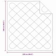 Юргани и покривала Бяло 240 x 220 cm Микрофибър