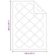 Одеяла и юргани Бял 140 x 200 см Микрофибър