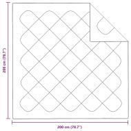Одеяла и юргани Бял 200 x 200 см Микрофибър