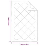 Одеяла и юргани Бял 140 x 220 см Микрофибър
