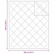 Одеяла и завивки Бяло 240 x 200 cm Полиестер