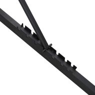 Тежестна пейка Черно 131 x 41 x 110 см Стомана