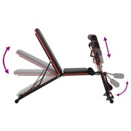 Тежестна пейка Черно 132 x 54 x 100 см Стомана