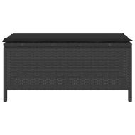 Комплект за хранене в градината Черно полиратан