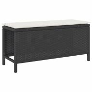 Комплект за хранене в градината Черно полиратан