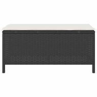 Комплект за хранене в градината Черно полиратан