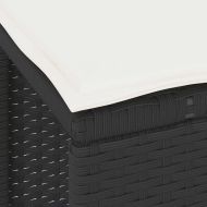 Комплект за хранене в градината Черно полиратан