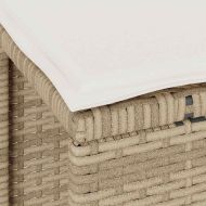 Комплект за хранене в градината Бежово полиратан