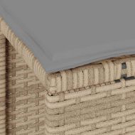 Комплект за хранене в градината Бежово полиратан