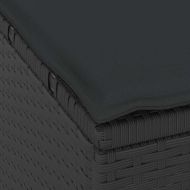 Комплект за хранене в градината Черно полиратан