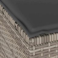 Комплект за хранене в градината Сив Полиратан