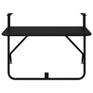 Висяща терасна маса Черно 60 x 39 x 65 см Стомана