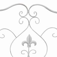 Градинска пейка Бяло 104 x 54 x 93cm Стомана