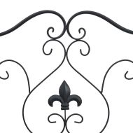 Градинска пейка Черно 104 x 54 x 93cm Стомана