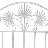 Градинска пейка Бяло 104 x 54 x 93cm Стомана