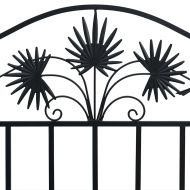 Градинска пейка Черно 104 x 54 x 93cm Стомана