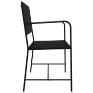 Градинска пейка Черно 104 x 54 x 93cm Стомана