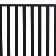 Градинска пейка Черно 104 x 54 x 93cm Стомана