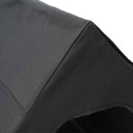 Кучешка къща Черно 90 x 65 x 85 см Оксфордска тъкан и стомана