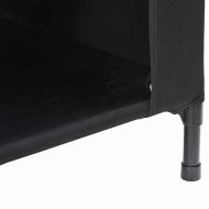 Кучешка къща Черно 110 x 75 x 107.5 см