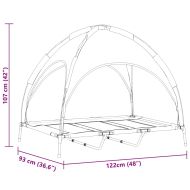 Кучешко легло Черно xl Стомана