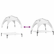 Кучешко легло Сребристо сиво xl Стомана