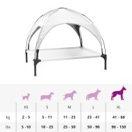 Кучешко легло Сребристо сиво xl Стомана