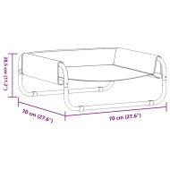 Кучешко легло Светлосиво m Оксфордска тъкан и стомана