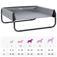 Кучешко легло Светлосиво m Оксфордска тъкан и стомана